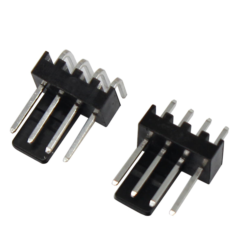 200PCS PWM Plastic Shell Computer Case Cooling Fan Male Female Plug Interface 3-Pin/4-Pin PC Fan Connector Kit