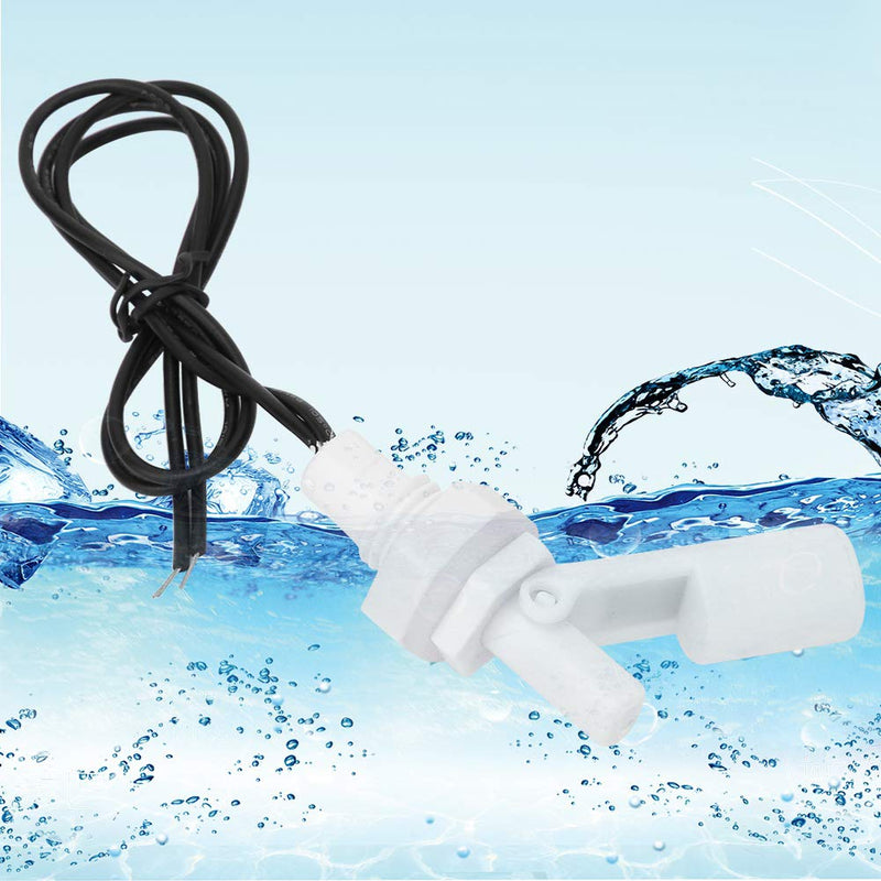 2PCs 16mm 0-110V DC Water Level Sensor Switch, 0.2MPa Highly Reliable Plastic Float Switch for Side Mounted Liquid Level Sensor