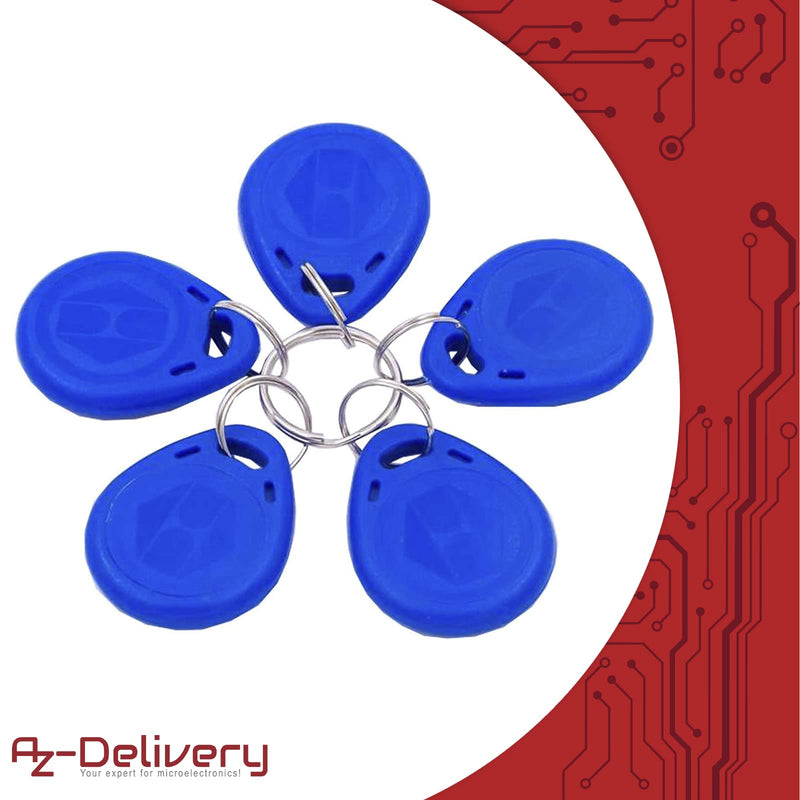 AZDelivery ⭐⭐⭐⭐⭐ 125KHz RFID Chip and RFID Cards 20x RFID Chip 20
