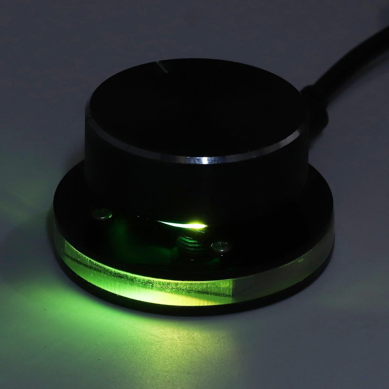 USB Volume Control Knob for Android System PC Multimedia, USB Volume Knob Multimedia Controller with RGB Light, Type C External Media Adjustment Controller, Computer Sound Control