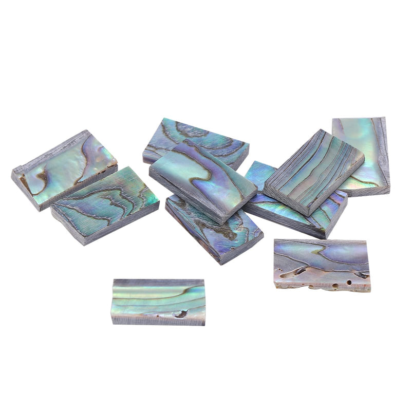 Abalone Shell Inlay, 10Pcs Nature Guitars Inlay Material Colourful for Mosaic Art for Jewelry Design