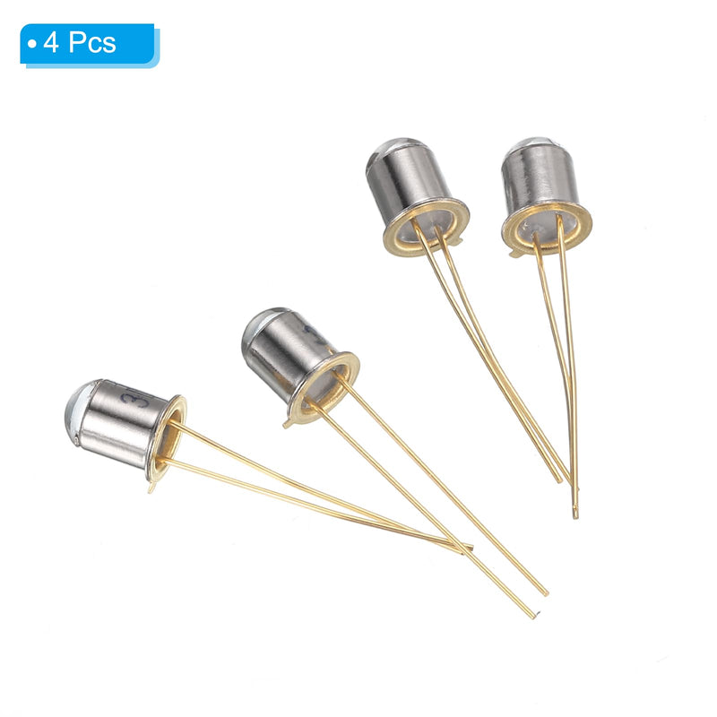 PATIKIL 5mm Photodiode, 4 Pack Photo Transistors Photodiodes Light Sensitive Diode Sensors Round Lens for Electronic Project