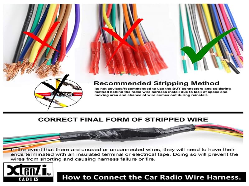 Xtenzi Car Audio 3 Pcs Set XT3302 GPS Mic and Wire Harness Compatible with Pioneer SPH-DA210 DA110 DA100