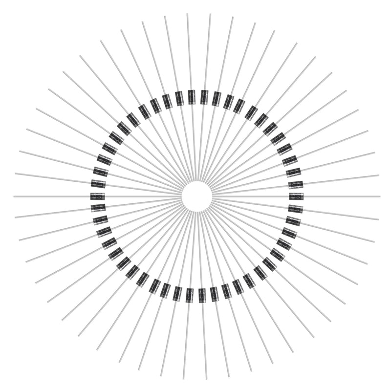 100pcs 1N4007 Rectifier Diode Axial Electronic Silicon Diodes 1A 1000V Electronic Silicon Doorbell Diodes