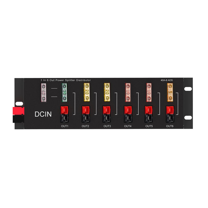 1 in 6Connector Power Divider Power Board 40A Power Pole Distribution Block | Power Pole Distribution Block Power Splitter Distributor Source Strip(1-6)