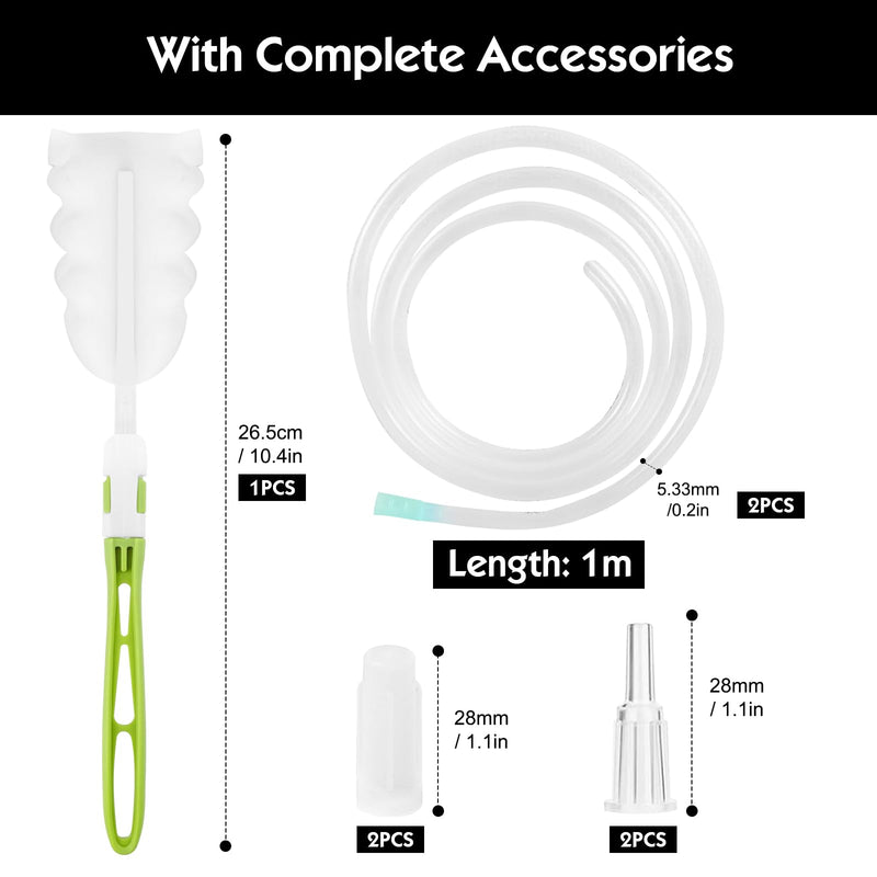 Samulee Syringe 350 ml + 550 ml, 2 Pieces Syringe Set, Dosing Syringe, Large Syringe for Engine Oil, Laboratory, Animal Feeding, Garden, Scientific Research