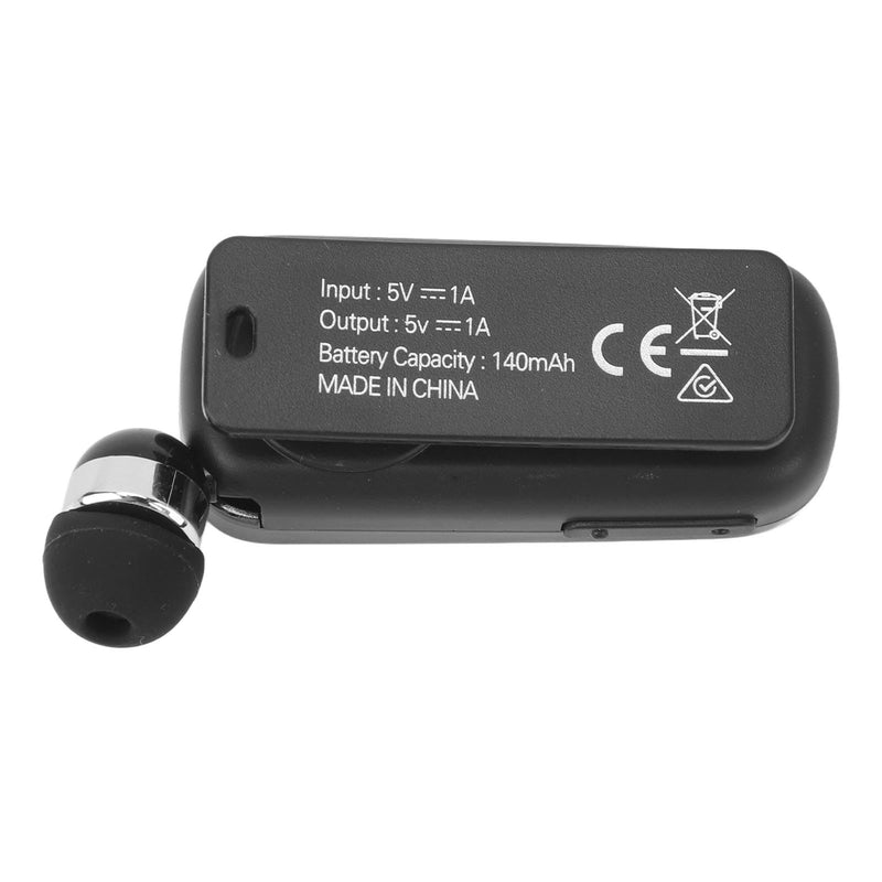 Yoidesu Retractable Headset, Headphone V5.2 Stereo Earpiece Business Headphones, Clip on Earbud Compatible with Smart Cell Phones Tablet Pad PC Laptop (Gradient Black) Gradient Black