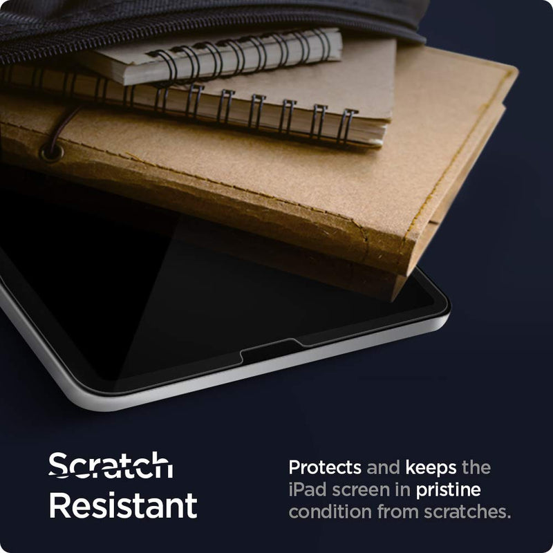 Spigen Glas.tR EZ Fit Tempered Glass Compatible with iPad Pro 11 Inch M2 2022, iPad Pro 11 Inch 2021/2020/2018, iPad Air 5 2022, iPad Air 4 2020, Scratch Resistant, 9H Screen Protector