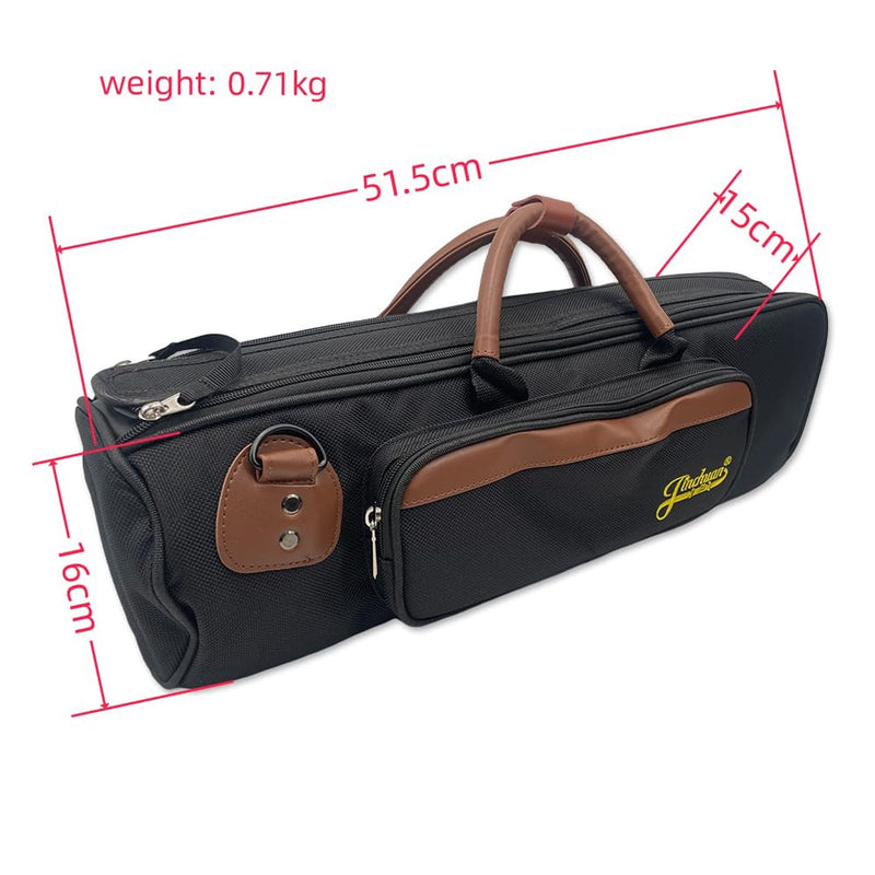 Trumpet Gig Bag, Durable and Lightweight Instrument Case, Oxford Cloth with Comfortable Shoulder Strap and Leather Gripped Handle, Easy to Carry,0.71kg Trumpet Bag