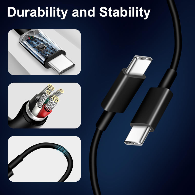 iPhone 16 15 Car Charger, [Apple MFi Certified] USB C Car Charger 43W Fast Charging with 3.3 FT USB C to USB C Cable, PD USB-C & QC 3.0 USB Car Adapter for iPhone 16 15 Pro Max Plus Black 1 Pack