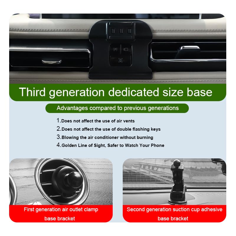 Car Phone Holder for Lincoln Aviator 2020-2025 Auto Accessories | Auto Lock Hands Free Cell Phone Mount Car fits for iPhone & All Smartphones