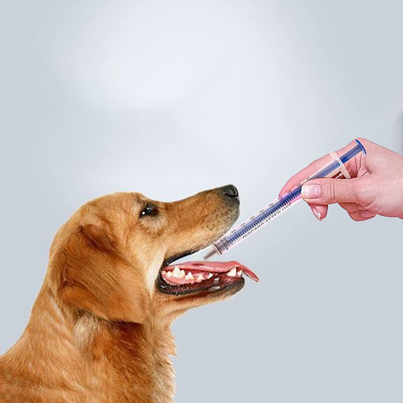 Pack of 18 1 ml Syringes, Plastic Syringes with Caps, Oil Dispensing Syringes, No Needle, Colostrum Syringe, Sterile Individual Packaging for Liquid Measurement of Pets, Scientific Laboratories 18 pieces, 1 ml