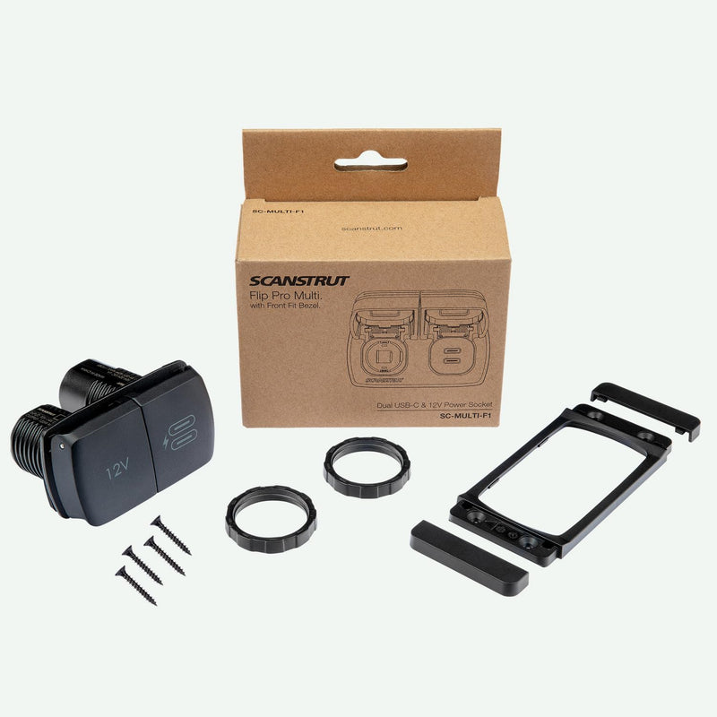 Scanstrut SC-Multi-F1 Flip Pro Multi - Dual USB-C with 12V Power Socket