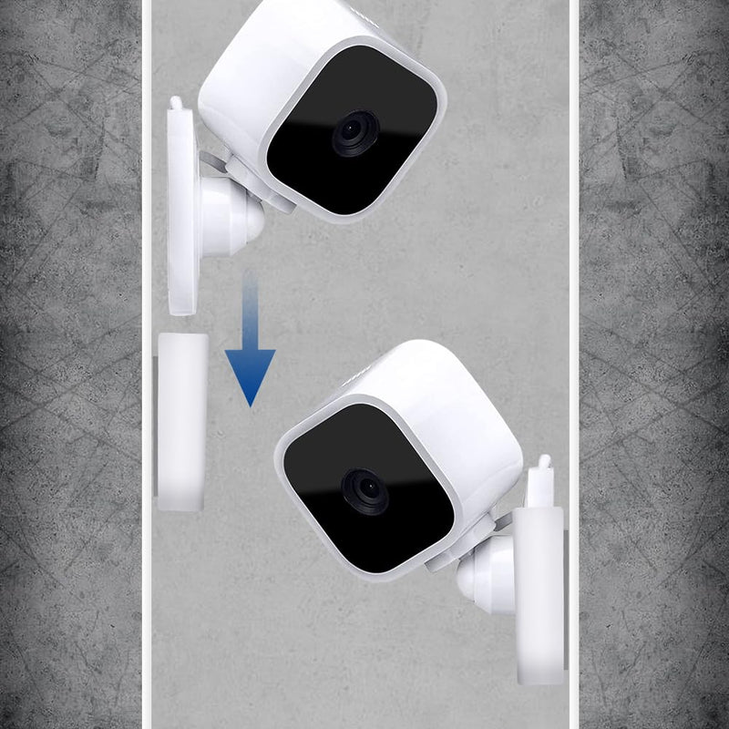 [AUSTRALIA] - Blink Mini Camera Adhesive Wall Mount Bracket, Strong Adhesive Durable Camera Mount Holder for Blink Mini Indoor Camera, No Drill, No Screws, Decorate Damage-Free, Easy to Install (2 Pack) 2 Pack 