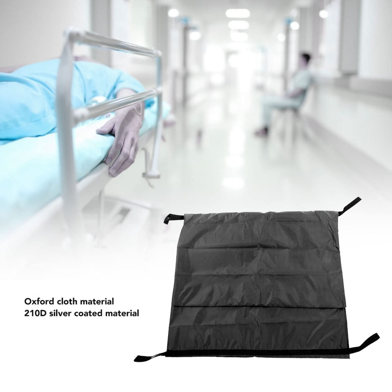 [AUSTRALIA] - HEEPDD Body bag, black body bag for emergency, body bag made of Oxford fabric, 210D silver coated, waterproof bag with 4 side handles, zip in the (210 x 75 cm) 