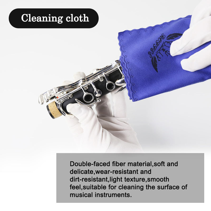 [AUSTRALIA] - Clarinet Cleaning Cleaner Care Maintenance Kit - Clarinet Cleaning Kit: key oil, cork grease, swab, cleaning cloth, thumb rest, mouthpiece brush, screwdriver... 