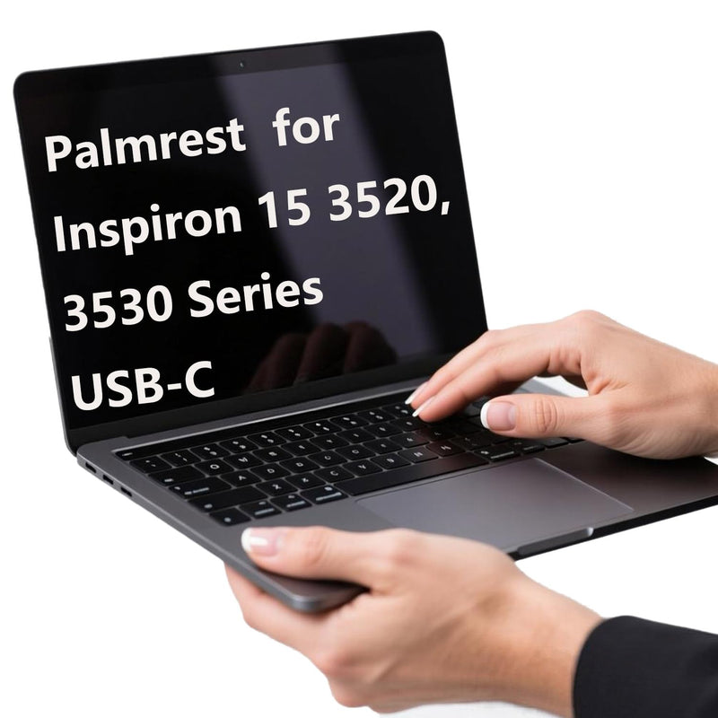 Replacement Upper Case Palmrest for Dell inspiron 15 3520, 3530 | for Dell Inspiron 15 3510, 3511, 3525, DC15250, US Layout Keyboard, USB-C Port, Black Plastic Top Cover, UMA Laptop Black Backlit