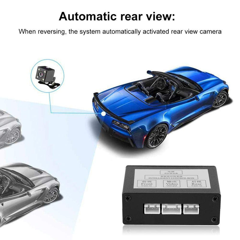 [AUSTRALIA] - Car Front View Camera Switcher Smart Converter for Parking Rear View Video Switch Control Box 