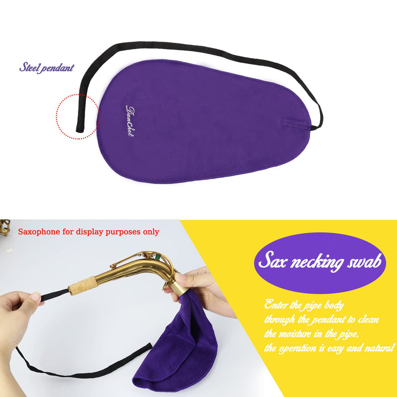 [AUSTRALIA] - Saxophone Cleaning Kit, Alto Saxophone Maintenance Cleaning Kit with Key Oil, Cork Grease, Cotton Swabs, Cleaning Cloth, Thumb Rest, Mouthpiece Brush, Etc. 