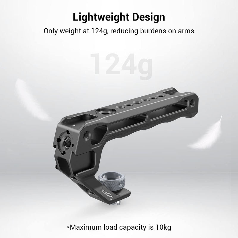 [AUSTRALIA] - SmallRig Top Handle with 3/8"-16 Locating Pins for ARRI Grip for Camera Cage, Universal Video Rig with 5 Cold Shoe Adapters to Mount DSLR Camera with Microphone/LED Light/Monitor - 3765 