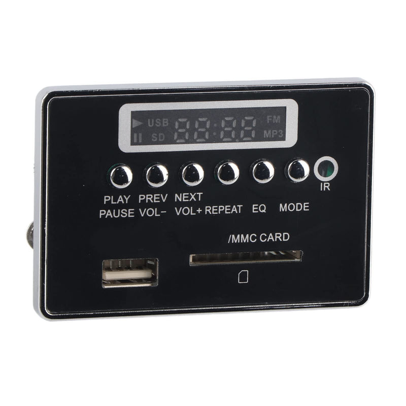 [AUSTRALIA] - Oumefar DC 12V Bluetooth Audio Decoder Board Module USB SD TF FM Radio Lossless WMA/WAV for Reading Songs etc(12V Black) 