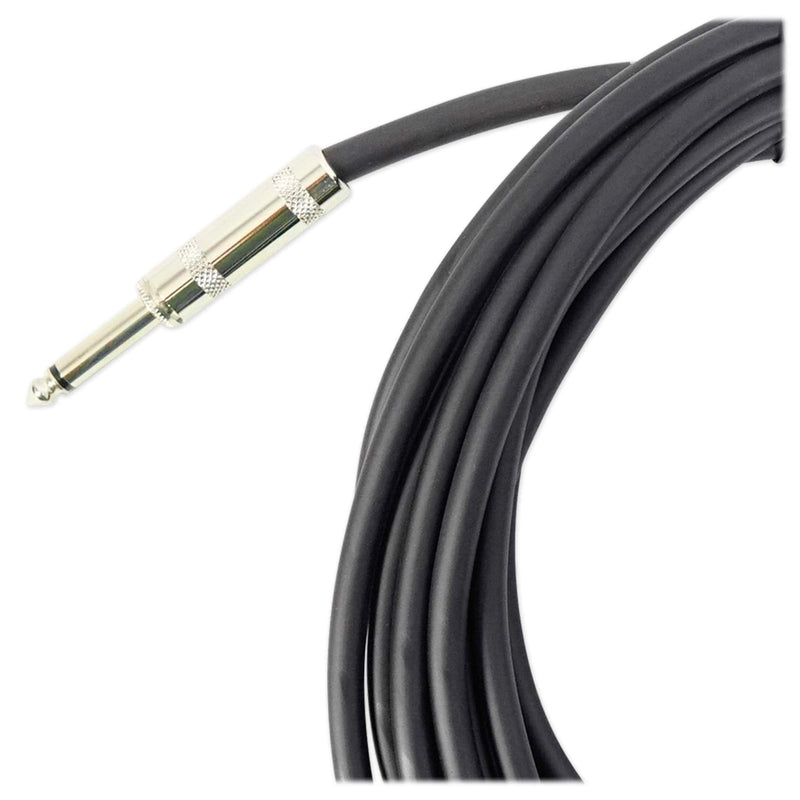 Rockville RTSBW20 16 AWG 1/4" TS to Bare Wire Speaker Cable, 20 Ft, 100% Copper, Durable PVC Jacket, Flexible Design, High-Performance Audio for Home Theater and Studio