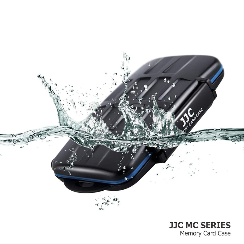 JJC 28 Slots Portable Memory Card Case Holder Storage for 8 SD SDHC SDXC Card, 16 Micro SD TF Card and 4 CF Cfast Card, Water-Resistant & Shockproof