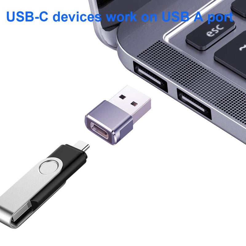 USB C Female to USB Male Adapter 2Pack and Micro USB to USB C Adapter 4Pack
