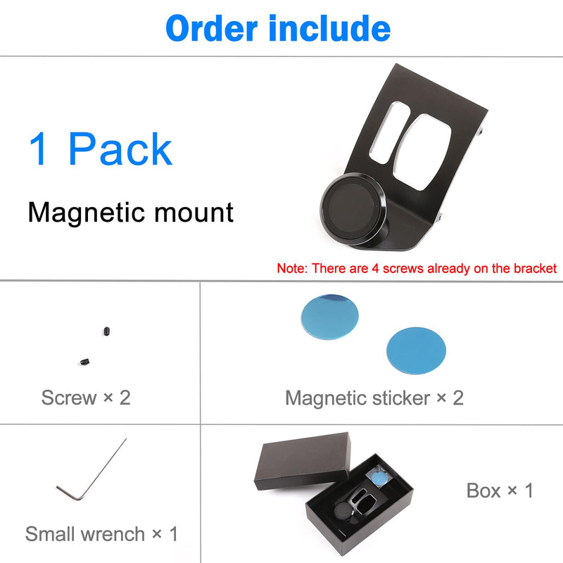360-Degree Rotary Cell Phone Holder Mobile Phone Mount Black(Magnet) Compatible with BMW X3 X4 F25 F26 2010-2016 (Black)