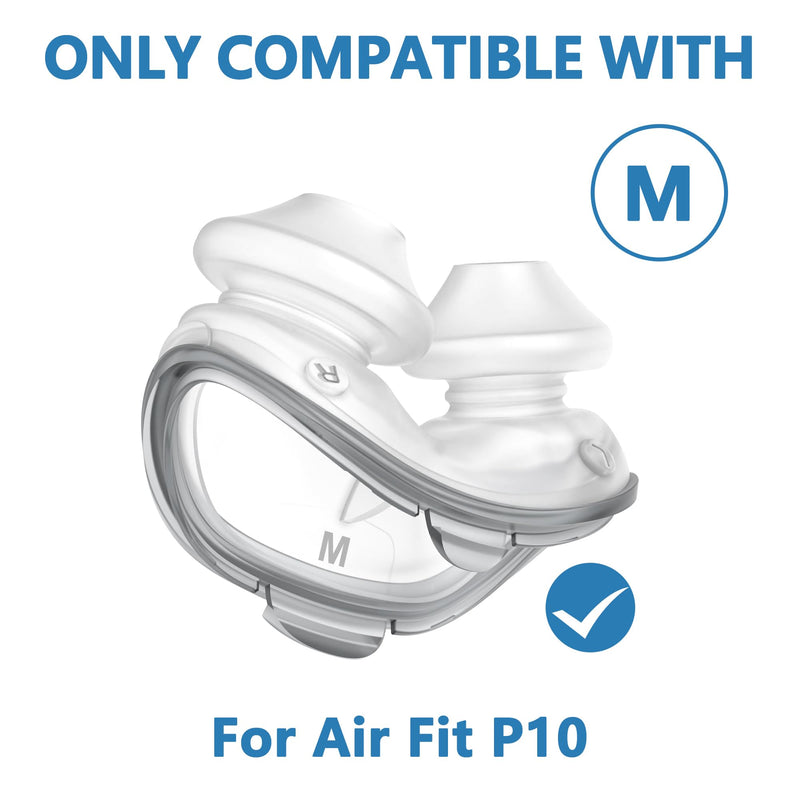 2 Pack Replacement Pads (M) for Airfit P10 Series, Consistent Fit for Reliable Seal, High Quality & Durable Replacement Accessories, High Quality CPAP Accessories from BlessEase (M) M