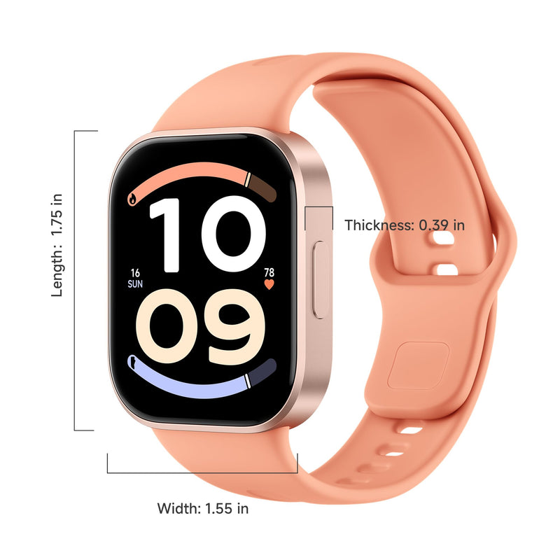 Redmi Watch 6 Active and lite Smart Watch AMOLED 18-Day Battery | Bluetooth calling, heart rate and SpO₂ recording, sleep tracking, IP68 water resistance, slim flat-edge design Orange