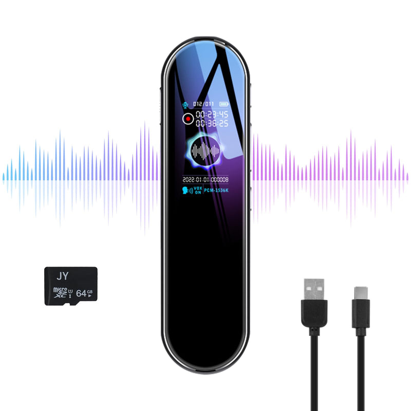 [AUSTRALIA] - 64GB Digital Voice Recorder Voice Activated Recorder for Lectures Meetings Audio Recorder Dictaphone Recording Device with Playback,MP3,PlayerVariable Speed 