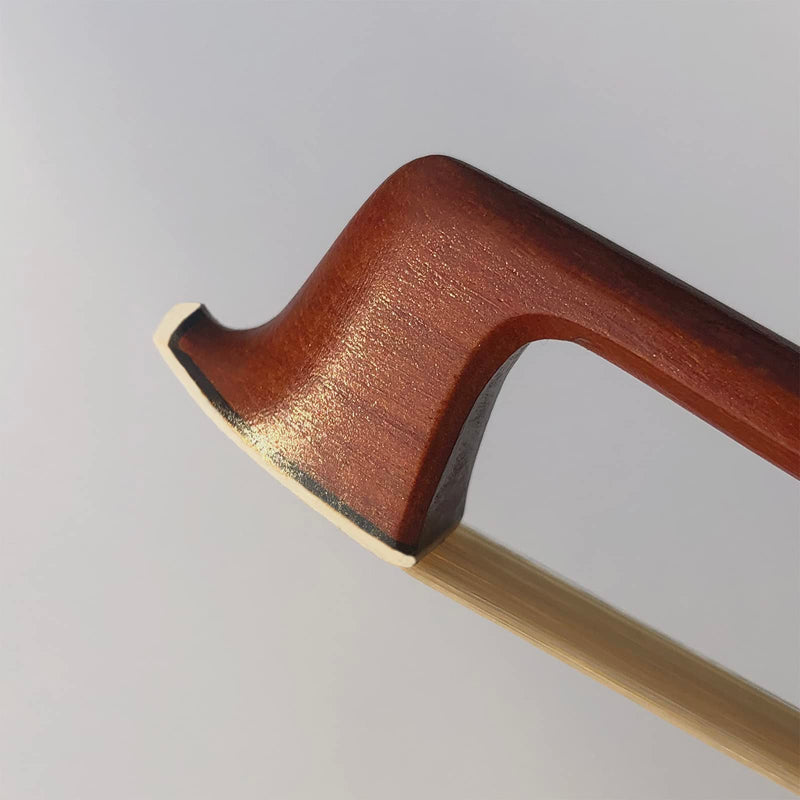 Brazilwood Ebony Violin Viola Cello Bow Full Size Ebony Frog with Natural Horsehair (Violin bow 1/2) Violin bow 1/2