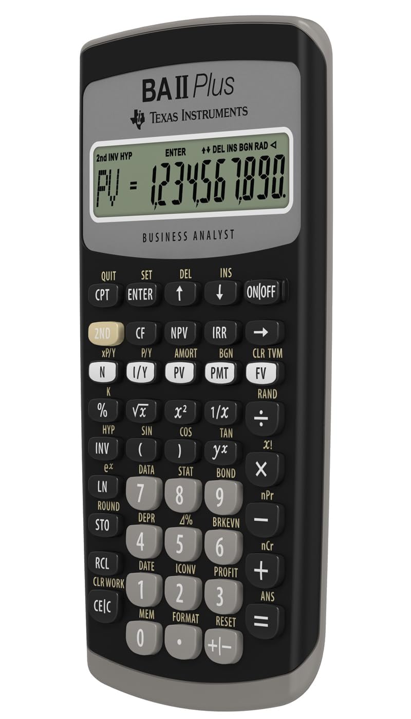 Texas Instruments BA II Plus Professional Advanced Financial Calculator
