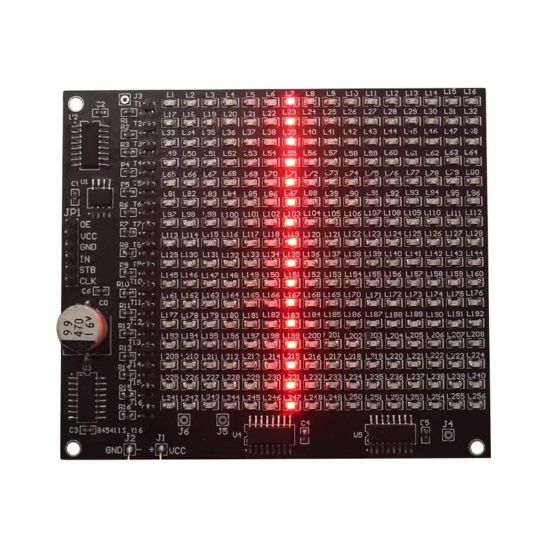 SMD Soldering Practice Board DX-TP17 256 SMD LED Advertising Screen Fun Component Soldering Practice Board Set