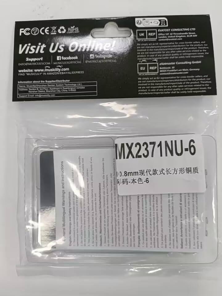 [AUSTRALIA] - Musiclily Ultra 10.8mm Guitar Bridge Saddles Brass Tremolo Bridge Saddle for Stratocaster Strat ST Telecaster Tele TL Style Electric Guitar, Original Color (Set of 6) 