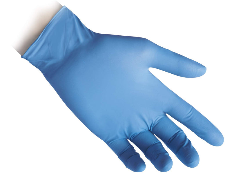 Reflexx R76/S Powder free nitrile gloves, gr3, 5 Size S, Light Blue (Pack of 100) S (100 Stück)