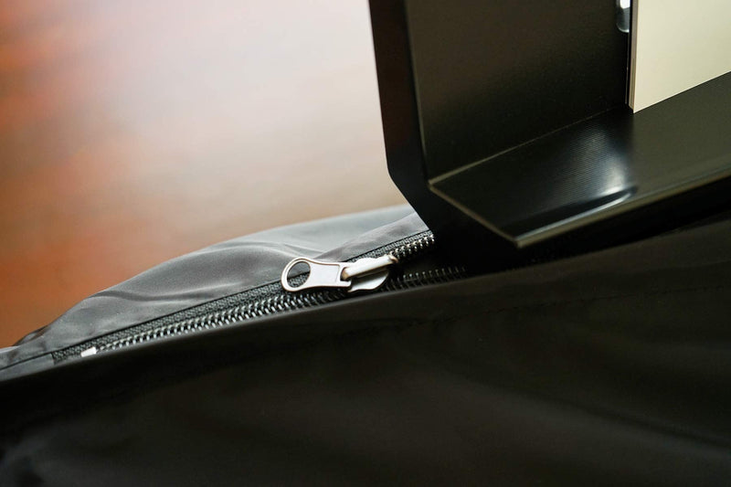 Clairevoire Adjustable Piano Keyboard Cover – Midnight Black, Anti-Dust & Water Protection, Fits 53.5" (136 cm) Keyboards with Book-stand Opening