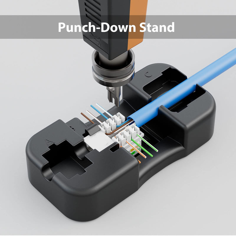 iwillink 12 Port RJ45 Through Coupler Cat6 Patch Panel with Back Bar and Keystone Jack RJ45 Keystone Jack 25-Pack