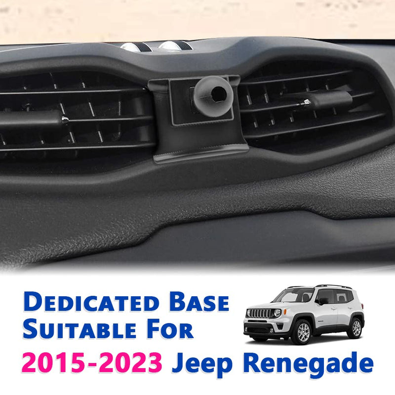 Car Phone Mount for 2015-2023 Jeep Renegade [Thick Case Friendly] Mobile Phone Holder Cell Navigation Bracket Air Vent Auto Accessories Cradles, All Phones