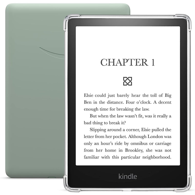Clear Case for 6.8" Kindle Paperwhite (11th Generation-2021) and Kindle Paperwhite Signature Edition, Thin Slim Lightweight Scratch Proof Silicone Rubber TPU Back Cover - Transparent For 6.8" Kindle Paperwhite (11th Generation-2021)