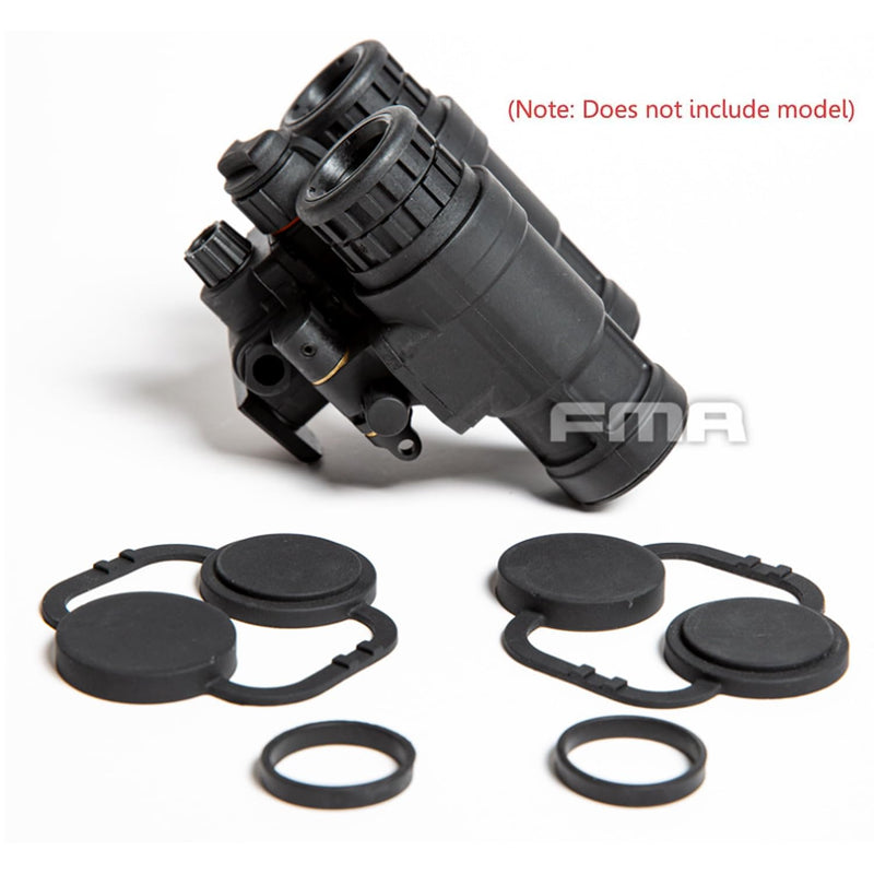[AUSTRALIA] - Tactical Rubber Lens Cover for AN/PVS31 Dummy Night Vision Goggle Model Lens PVS31 NVG Lens Protective Cover Apron Soft Rubber Lens Caps Objective Optics Protection Covers 2 Pair 
