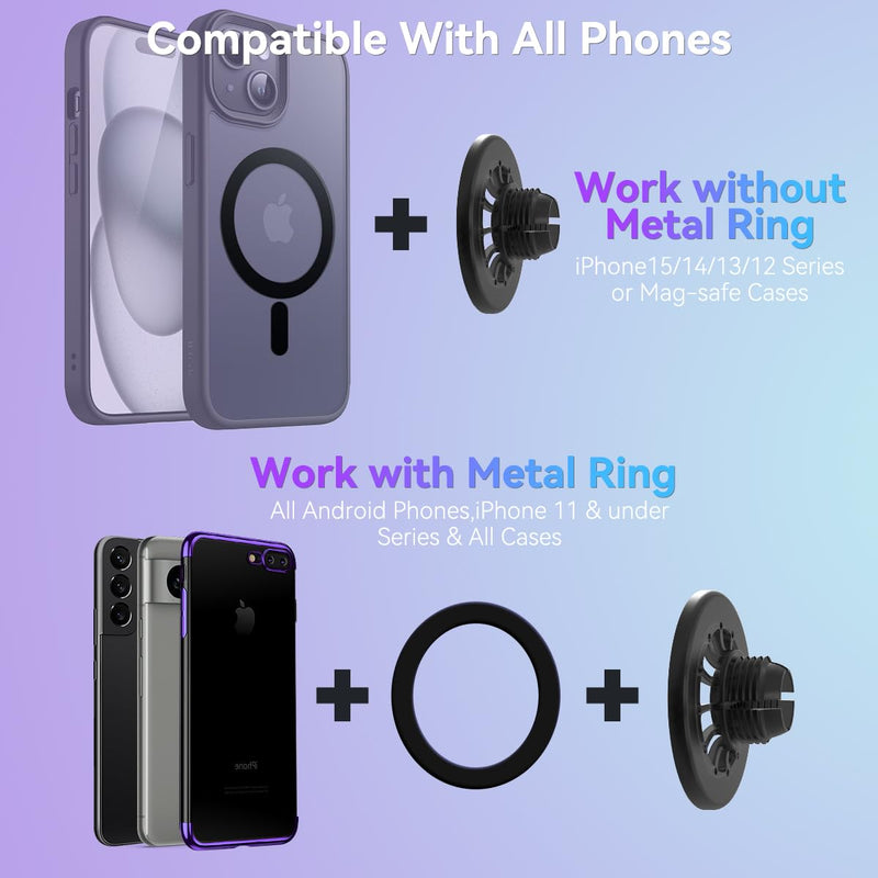 BEHAVE Magnetic Phone Holder for Nissan Rogue 2014-2020,Phone Mount for Rogue Cell Phone Cradles,Compatible with Magsafe Phone Mount Car Vent Stand Fit for iPhone and All Phones Black,Fit for Rogue 2014-2020