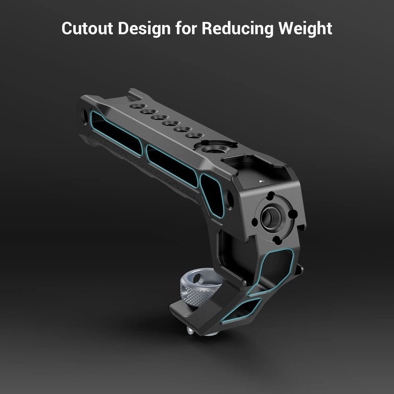 [AUSTRALIA] - SmallRig Top Handle with 3/8"-16 Locating Pins for ARRI Grip for Camera Cage, Universal Video Rig with 5 Cold Shoe Adapters to Mount DSLR Camera with Microphone/LED Light/Monitor - 3765 