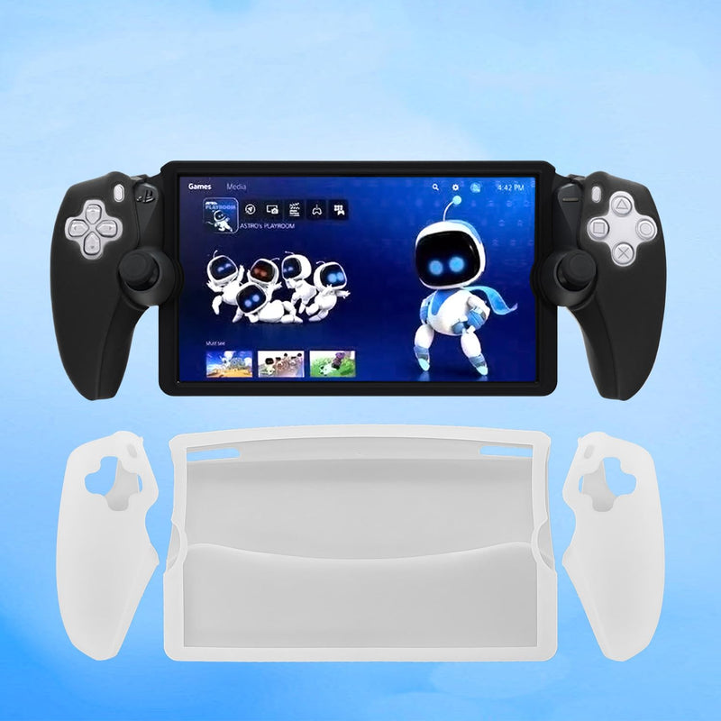 PS Portal Controller Skin for Playstation Portal Remote Player Handheld Game Console Anti-Slip Protective Cover Case (Black) Black