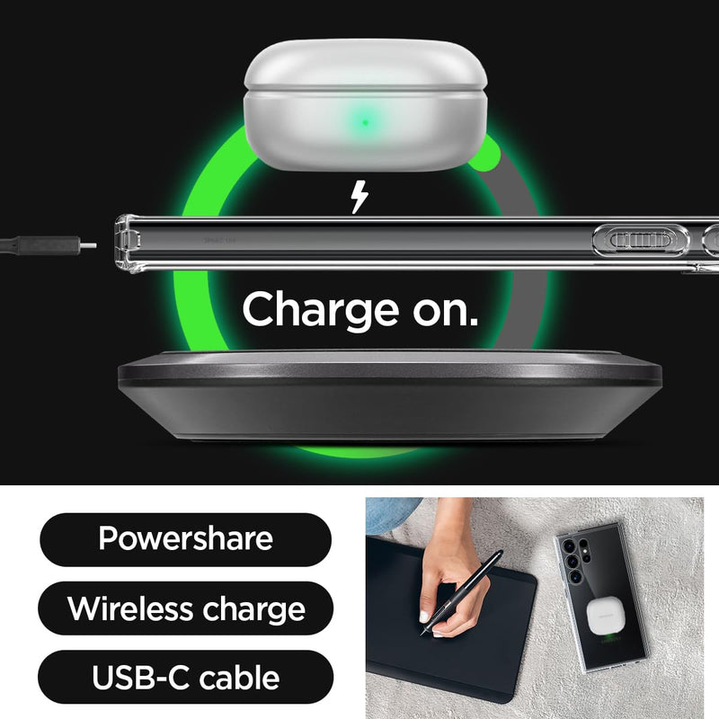 Spigen Ultra Hybrid Designed for Galaxy S24 Ultra Case (2024), [Anti-Yellowing] [Military-Grade Protection] - Crystal Clear
