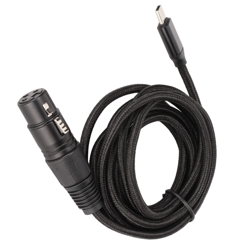 XLR USB Cable, USB C to XLR Female Mic Link Converter Studio Audio Connector Cords Adapter for Computer Music Recording USB Microphone Cable (2M)