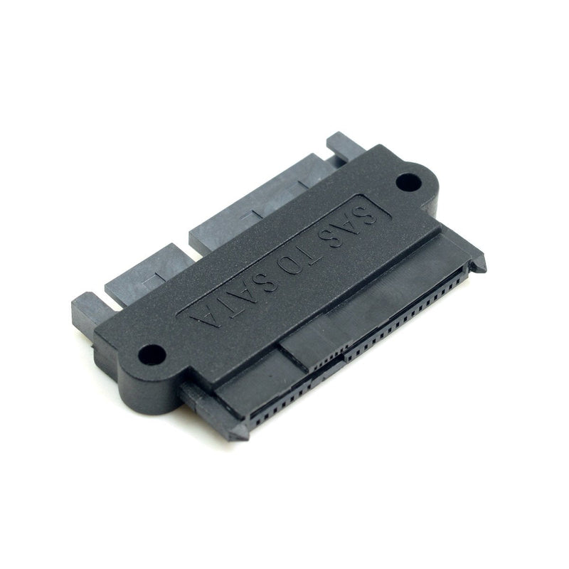 CY SATA Hard Disk Drive Raid Adapter with 15 Pin 7 Pin + 15 Pin to SFF-8482 SAS 22 Pin Converter Adapter Straight
