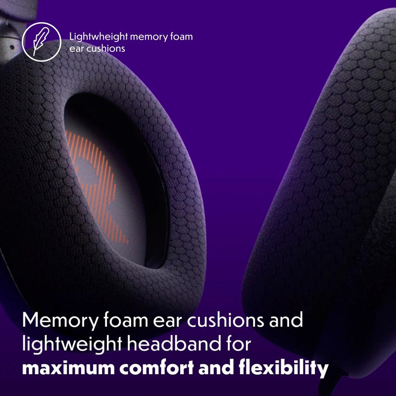 JBL Quantum 100M2 Wired Gaming Headset, Detachable Mic - Black | Memory Foam Ear Cushions And 3.5 Mm Jack Work With PC, PlayStation, Xbox, Nintendo Switch For Immersive PC Gaming Sessions