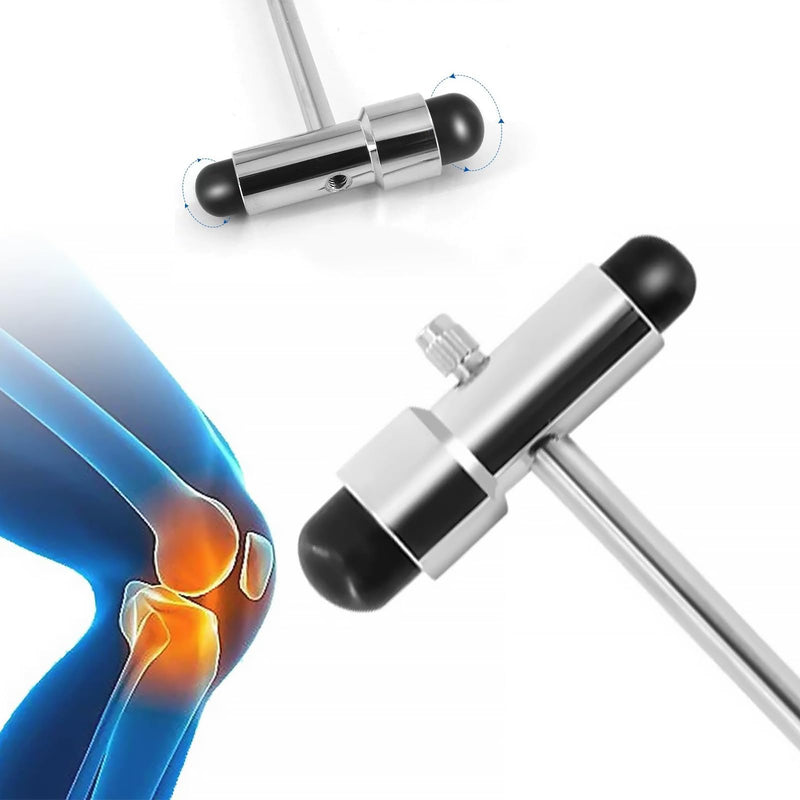 [AUSTRALIA] - Neurological Reflex Hammer with Built-in Brush and Needle, Reflex Hammer Medicine Made of Plastic with Double Head, Multifunctional Percussion Reflex Hammer, for Reflex Tests 